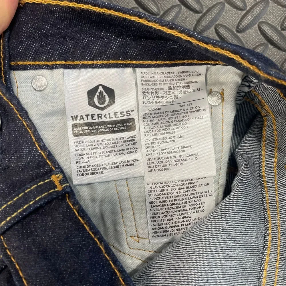 Levi's 511 Dark Blue Slim Fit Straight Leg Denim Jeans Men's Size‎ 30x32